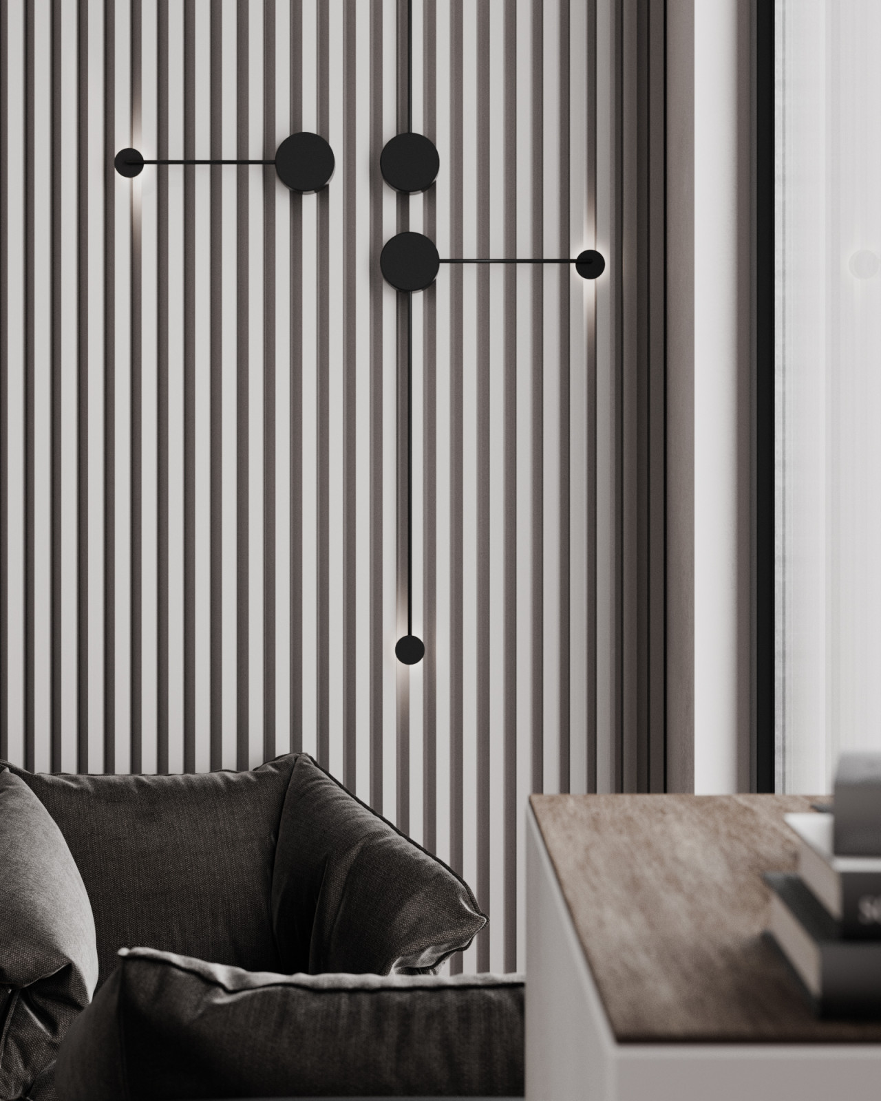 Дизайн спальни с изумрудным цветом и гардеробной комнаты