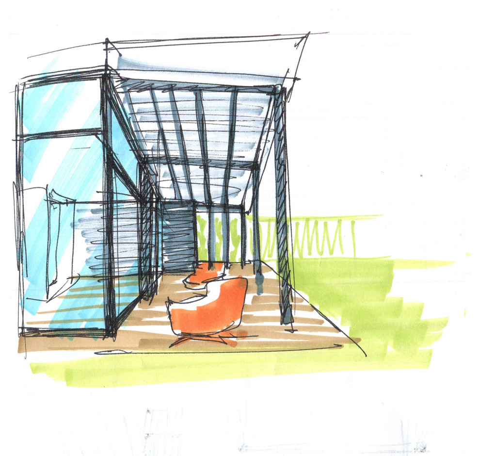 Обложка проекта: Гостевой дом-черный параллелипипед