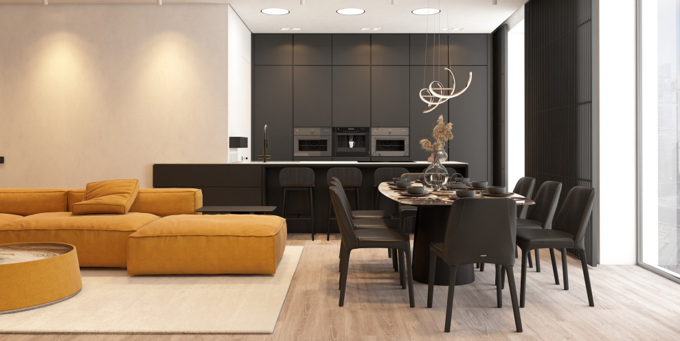 столовая зона и кухня