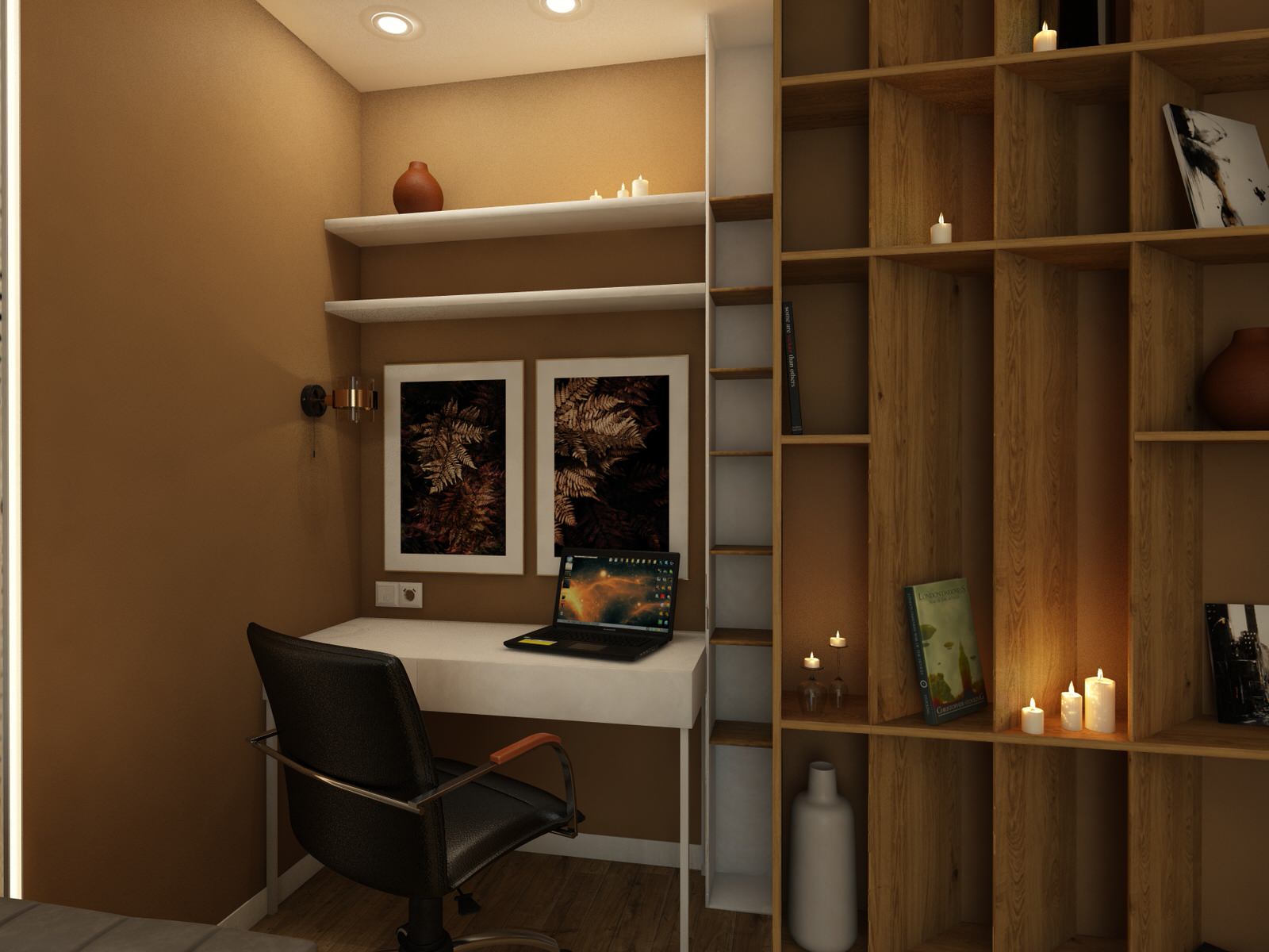 Квартира 60 кв.м. ТЗ от заказчика "Ярко и не ярко))"