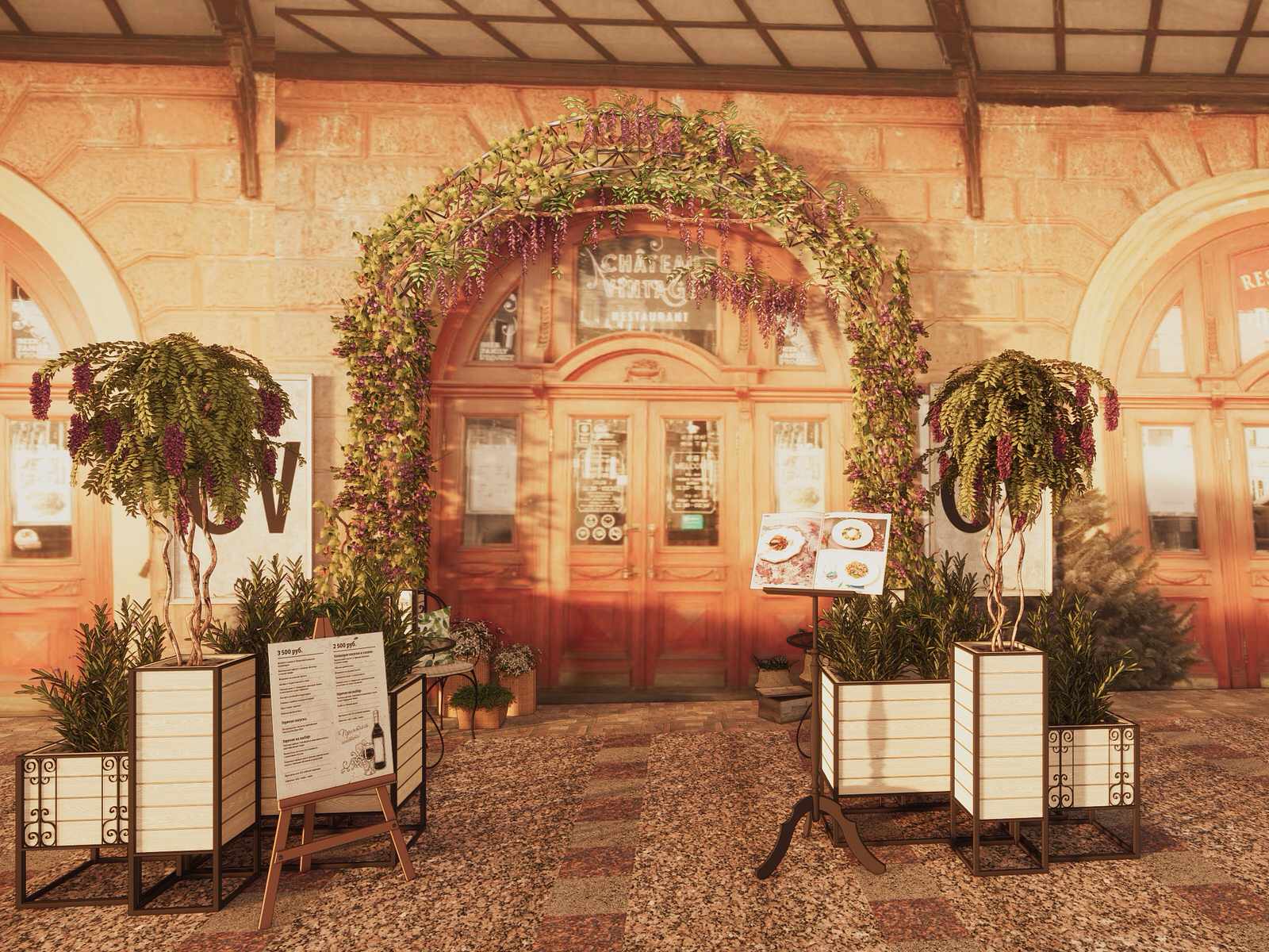 Оформление входной группы для ресторанов Chato Vintage/Jager