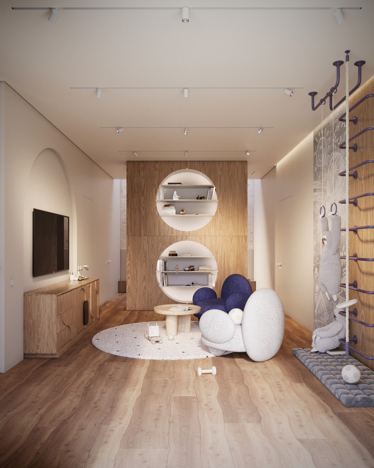 Дизайн интерьера загородного дома в Смоленской области площадью 478м2