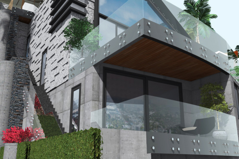 Голливудские Холмы - Лос Анджелес. Дом в современном стиле.