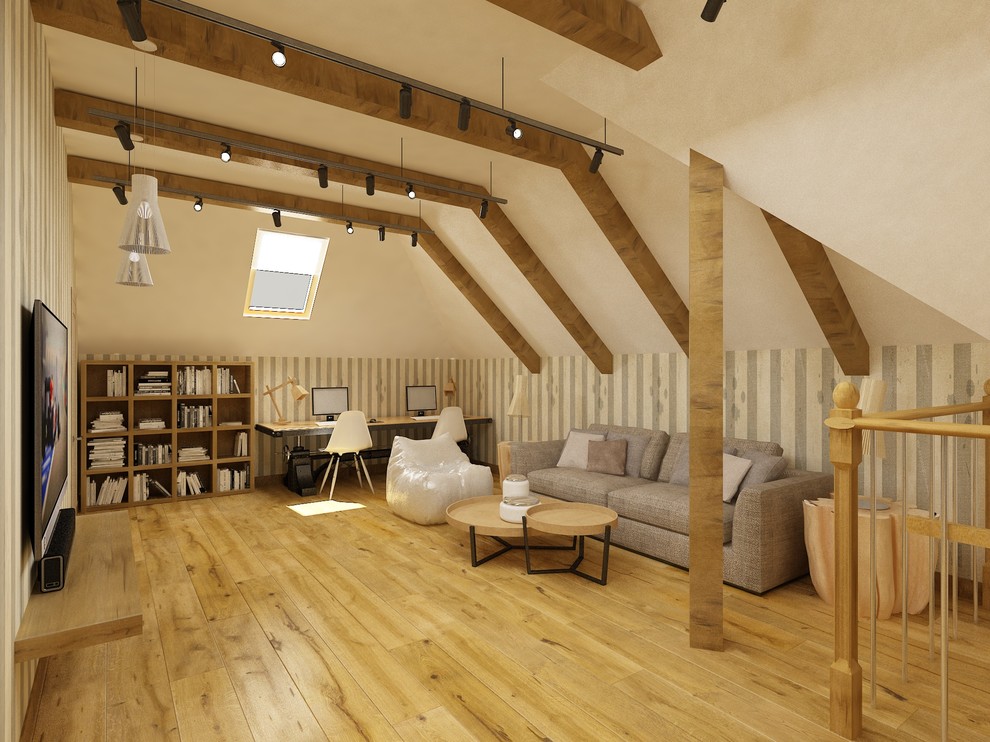 Мансарда в скандинавском стиле