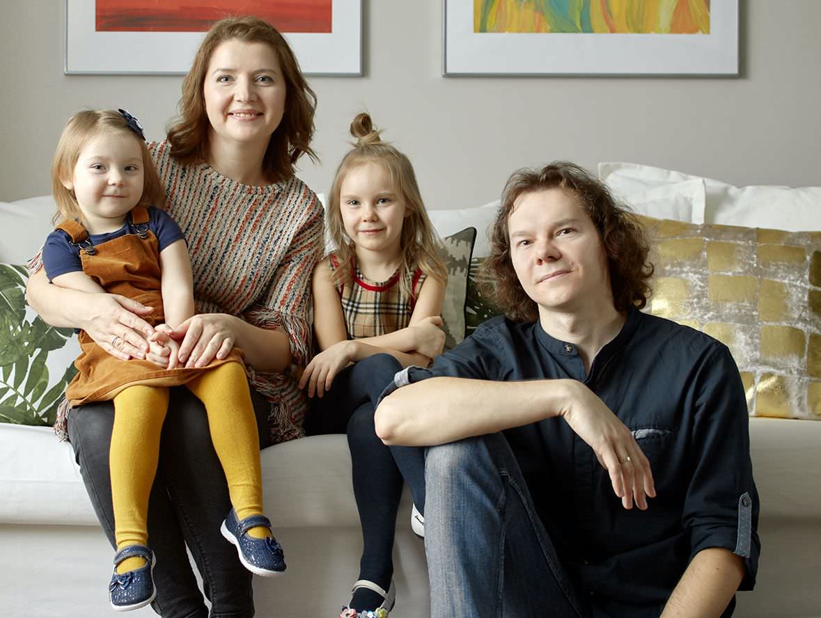 В гостях: Солнечная квартира для семьи дизайнера