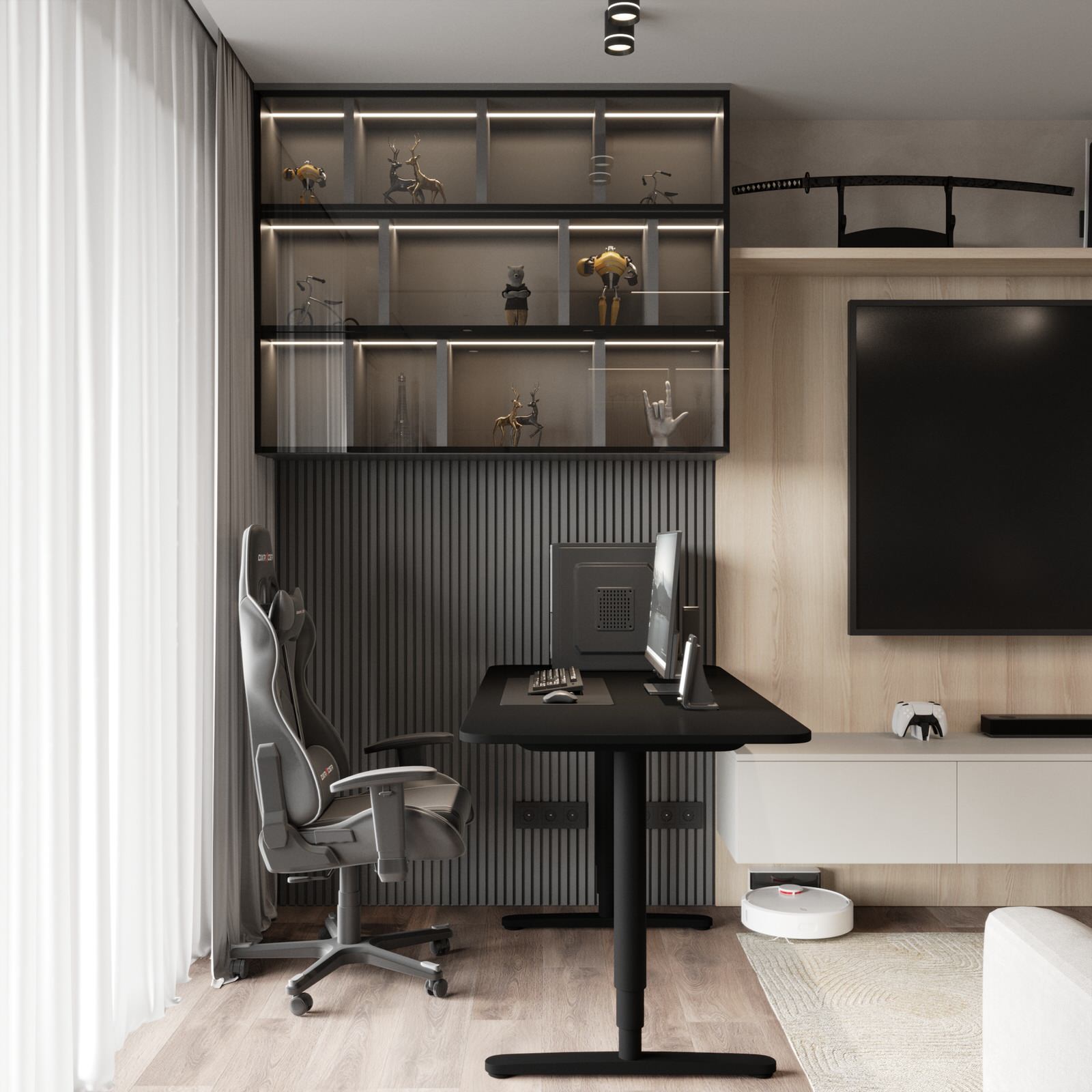 Дизайн квартиры в ЖК «Солярис» с большой лоджией