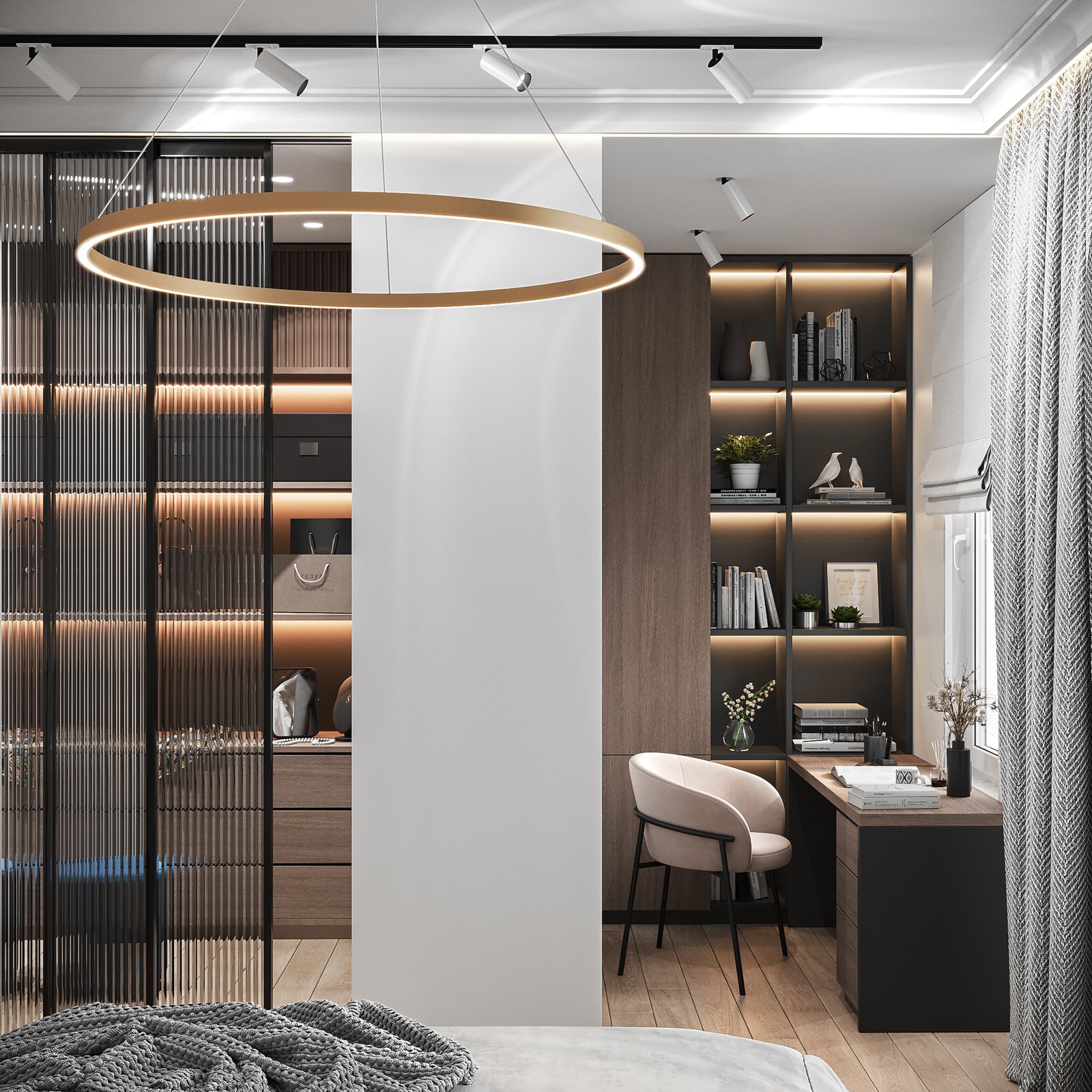 Dressing room and home office
