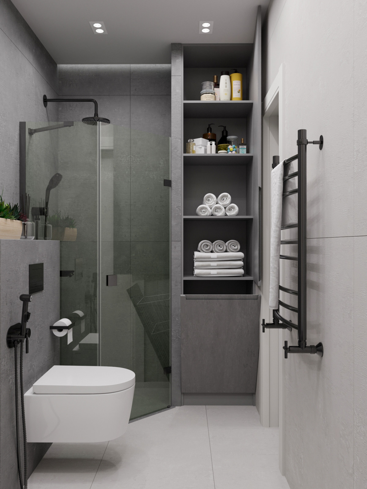 Санузел на 2 этаже загородного дома. Кемеровская обл.