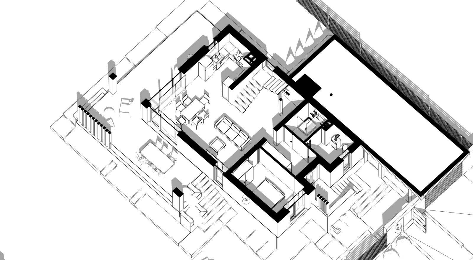 Обложка проекта: Проект двухэтажного дома 146 кв.м. с плоской крышей.