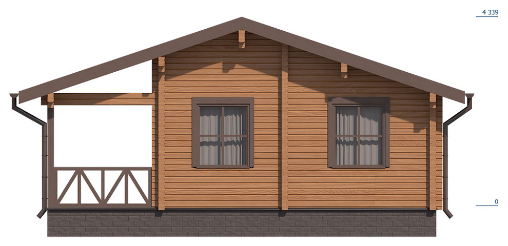 Обложка проекта: Дом из профилированного бруса "Химки"