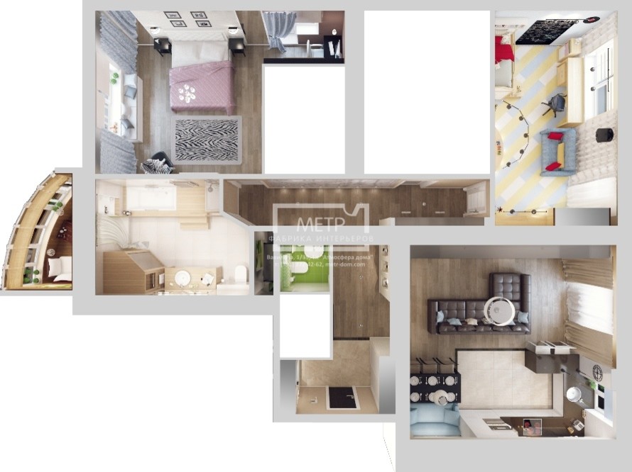 4х-комнатная квартира