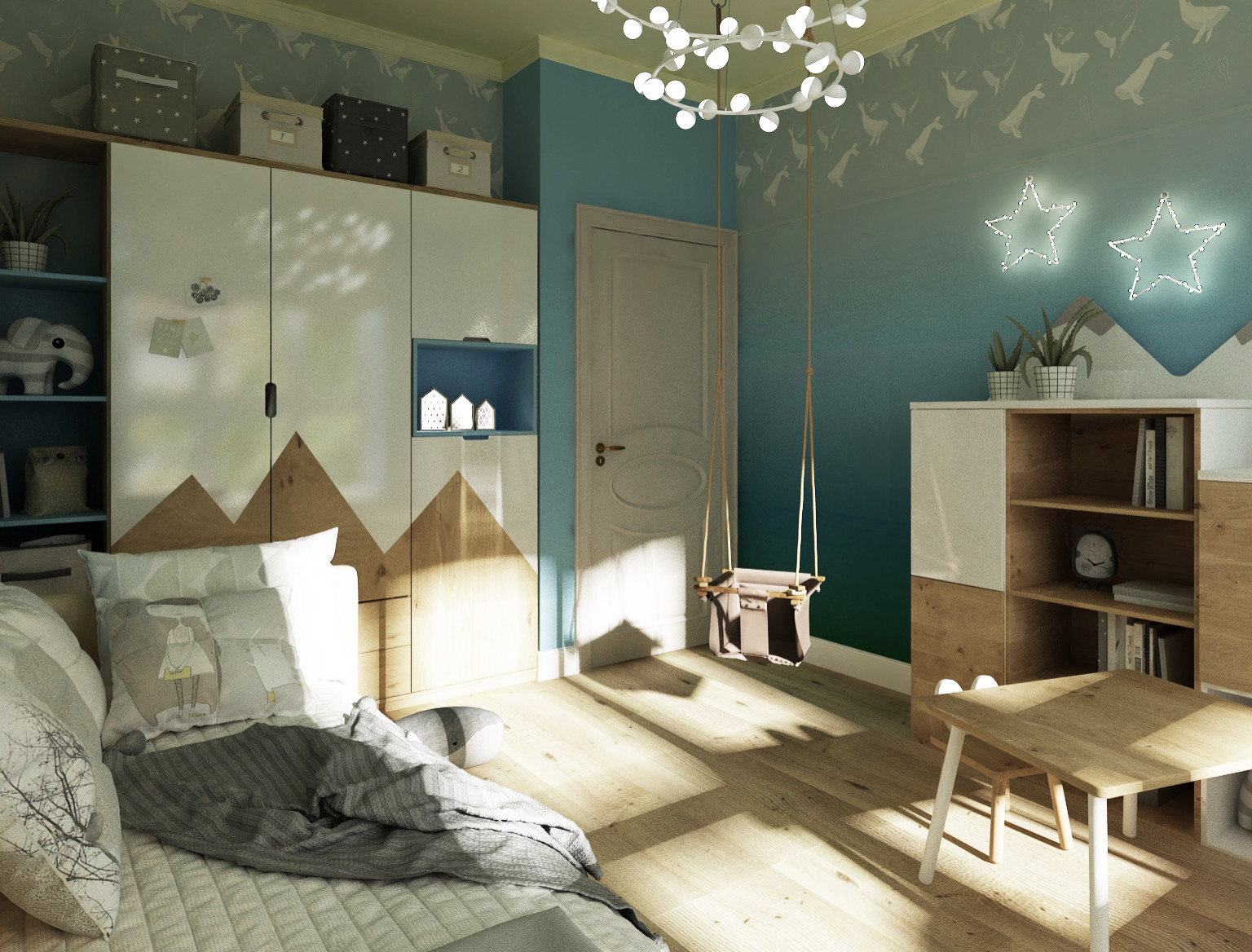 Детская комната. Проект таунхауса Журавлевы Горы