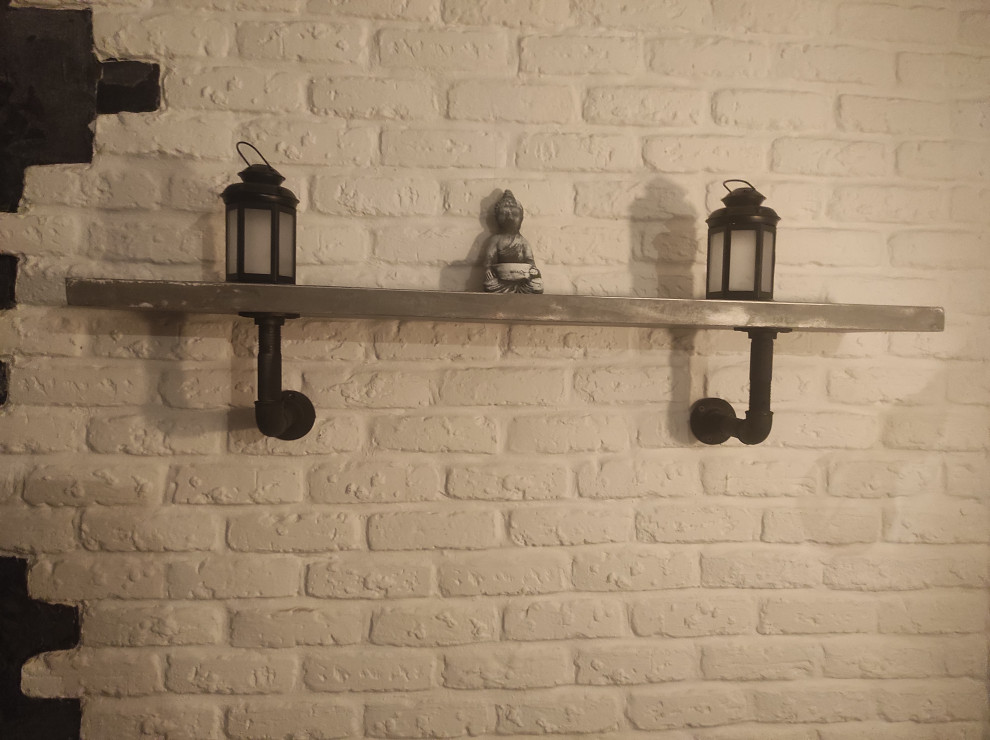 Обложка проекта: барный стол,полка в стиле лофт.