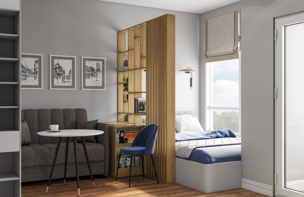 Меблировка студии 19 кв.м.