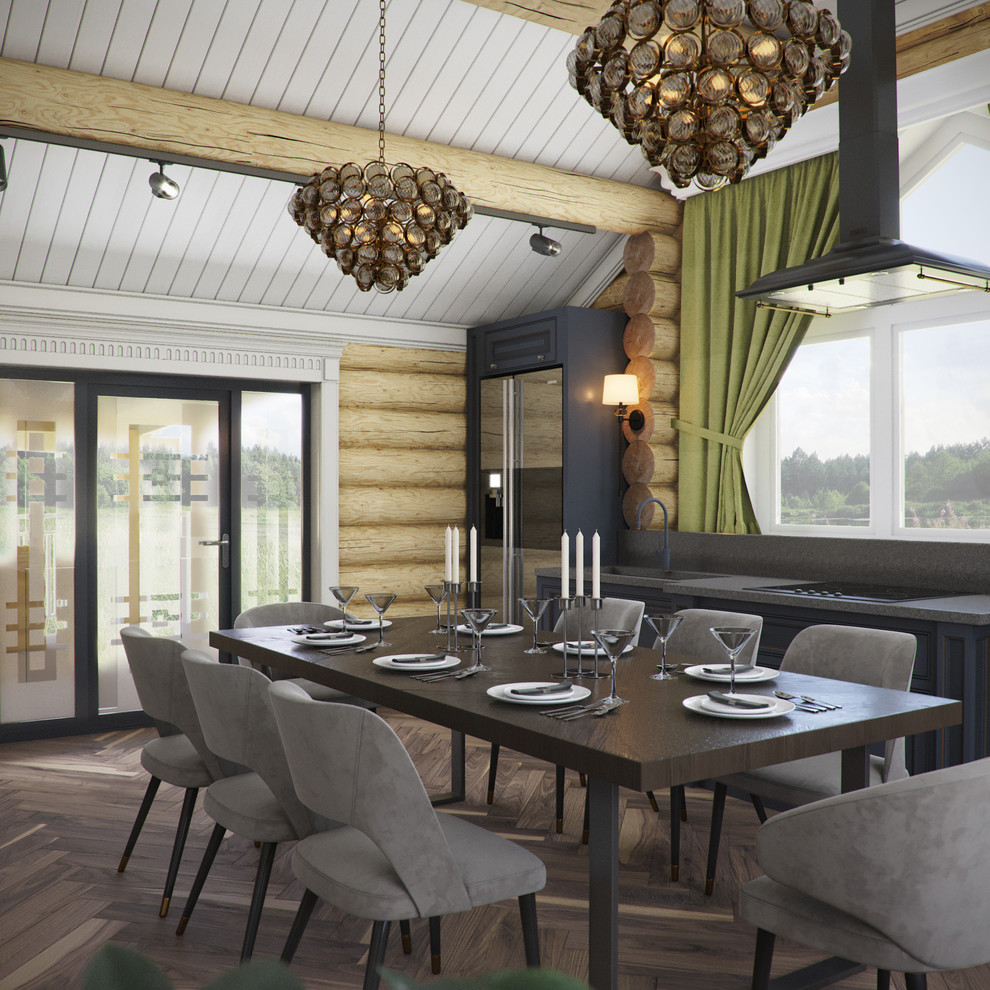 Интерьер в деревянном доме