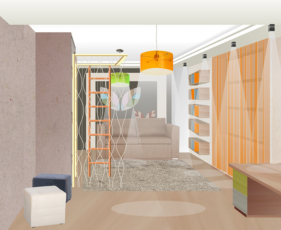 Интерьры частного загородного дома