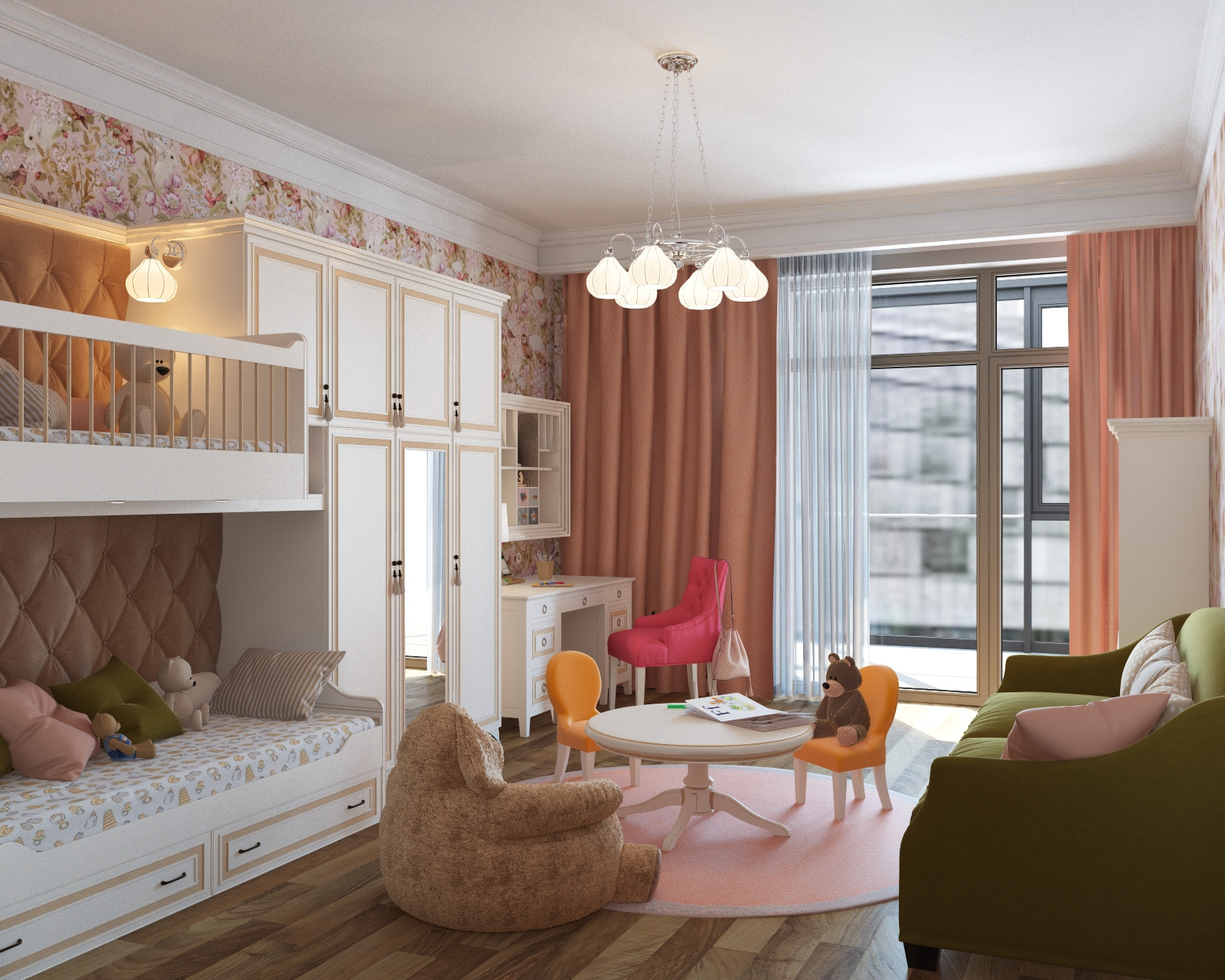 Детская для двух девочек