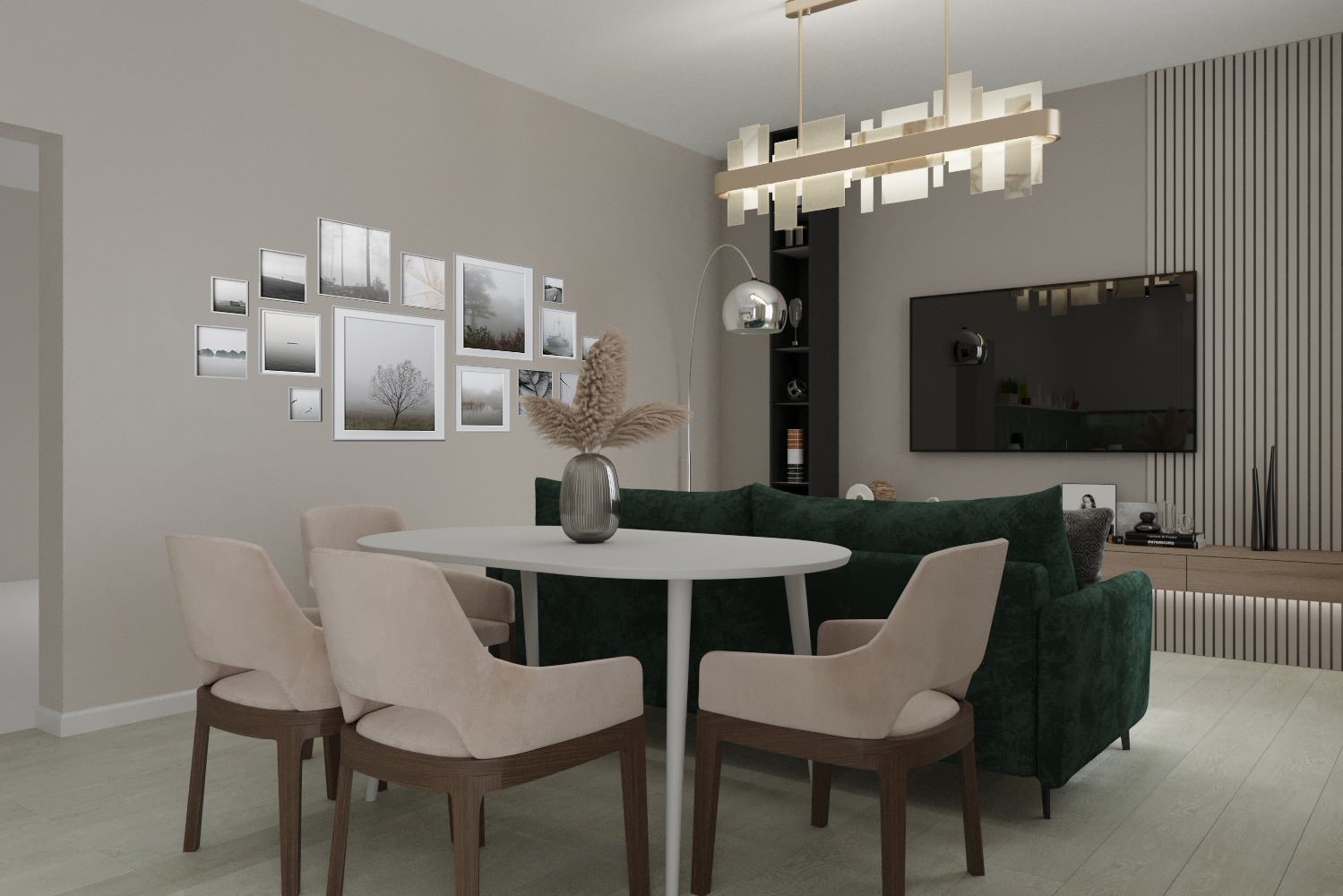 кухня гостиная 32 кв м