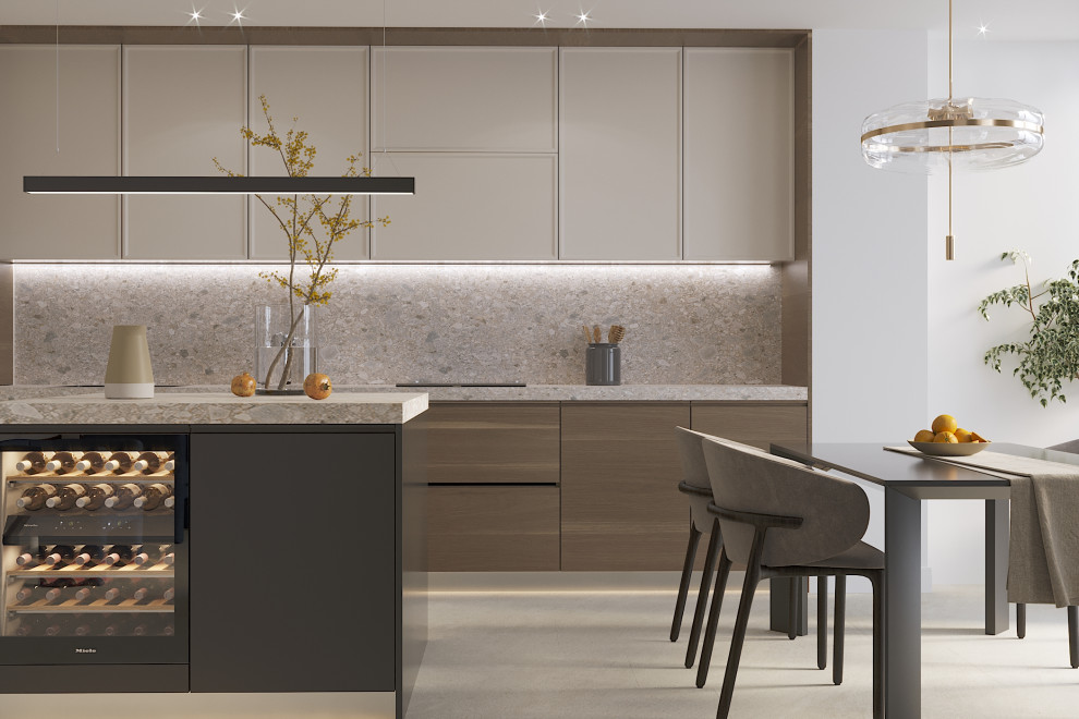 Кухня с обеденной зоной