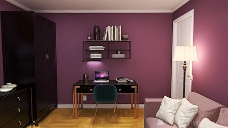 Фиолетовая спальня