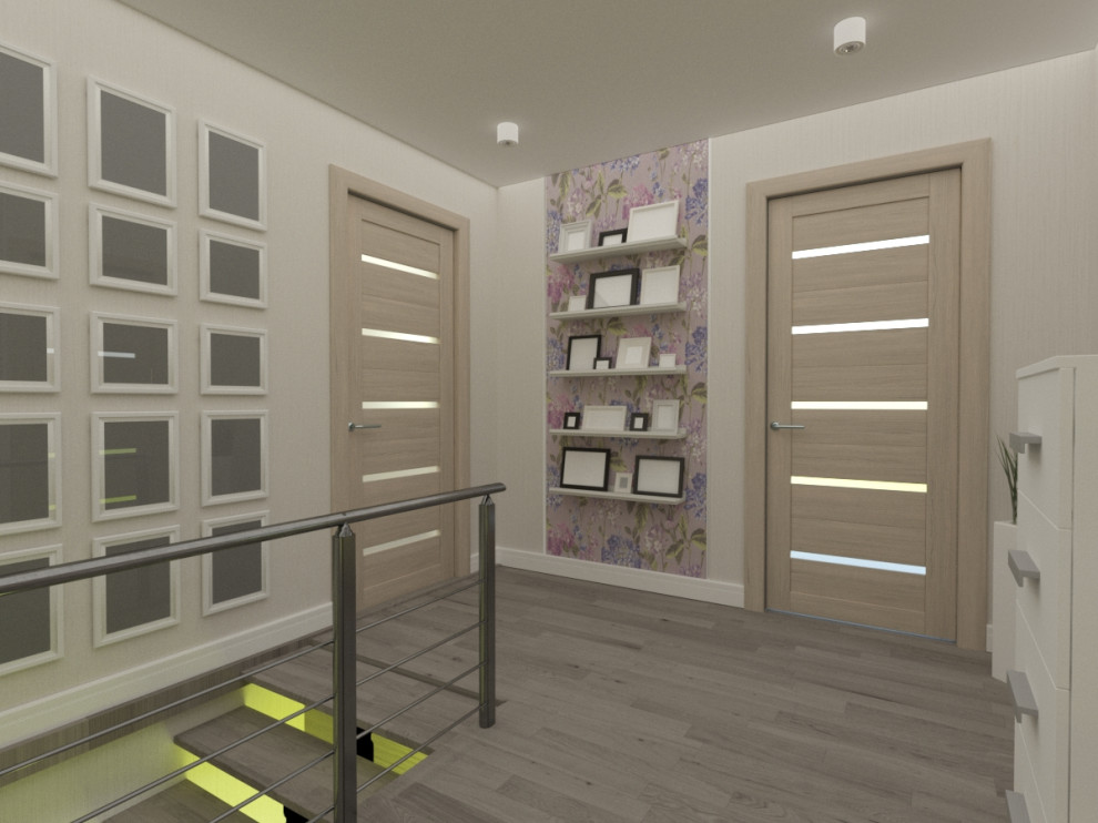 Дизайн-проект  2-го этажа дома в  ДНТ Зеленая поляна