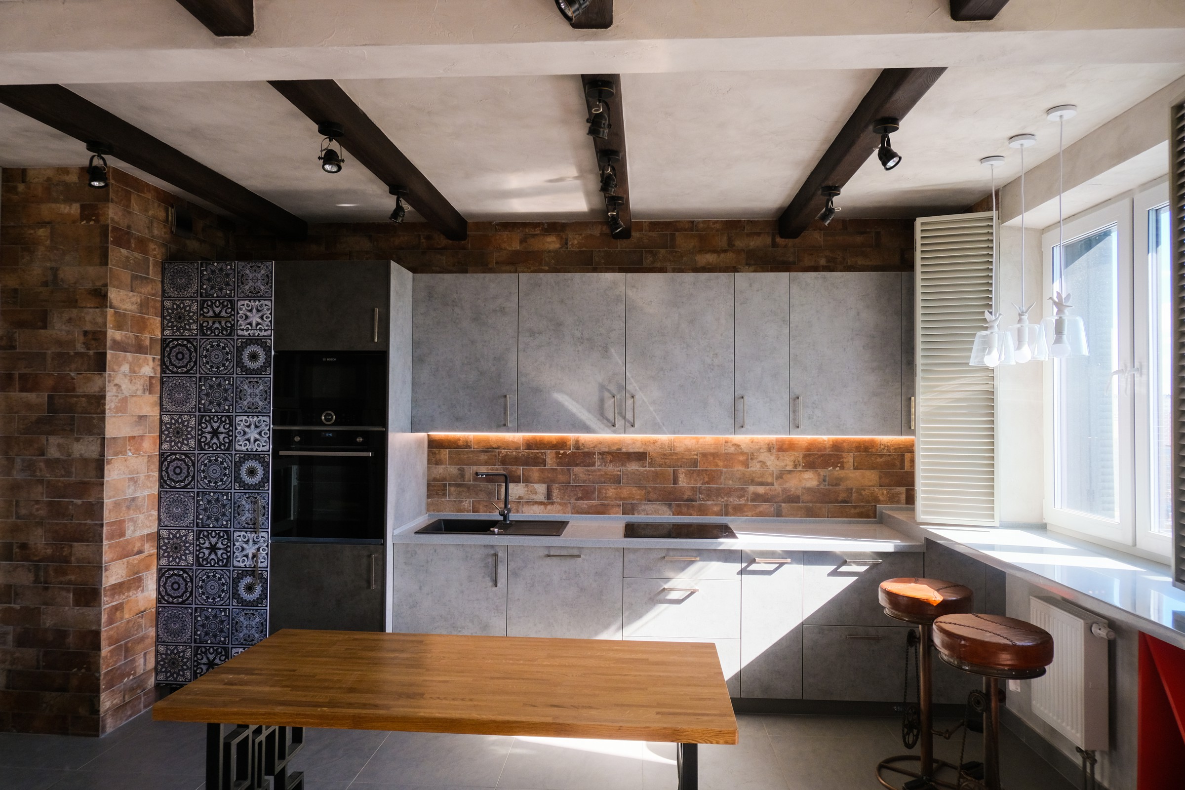 Небольшая квартира в стиле эко лофт