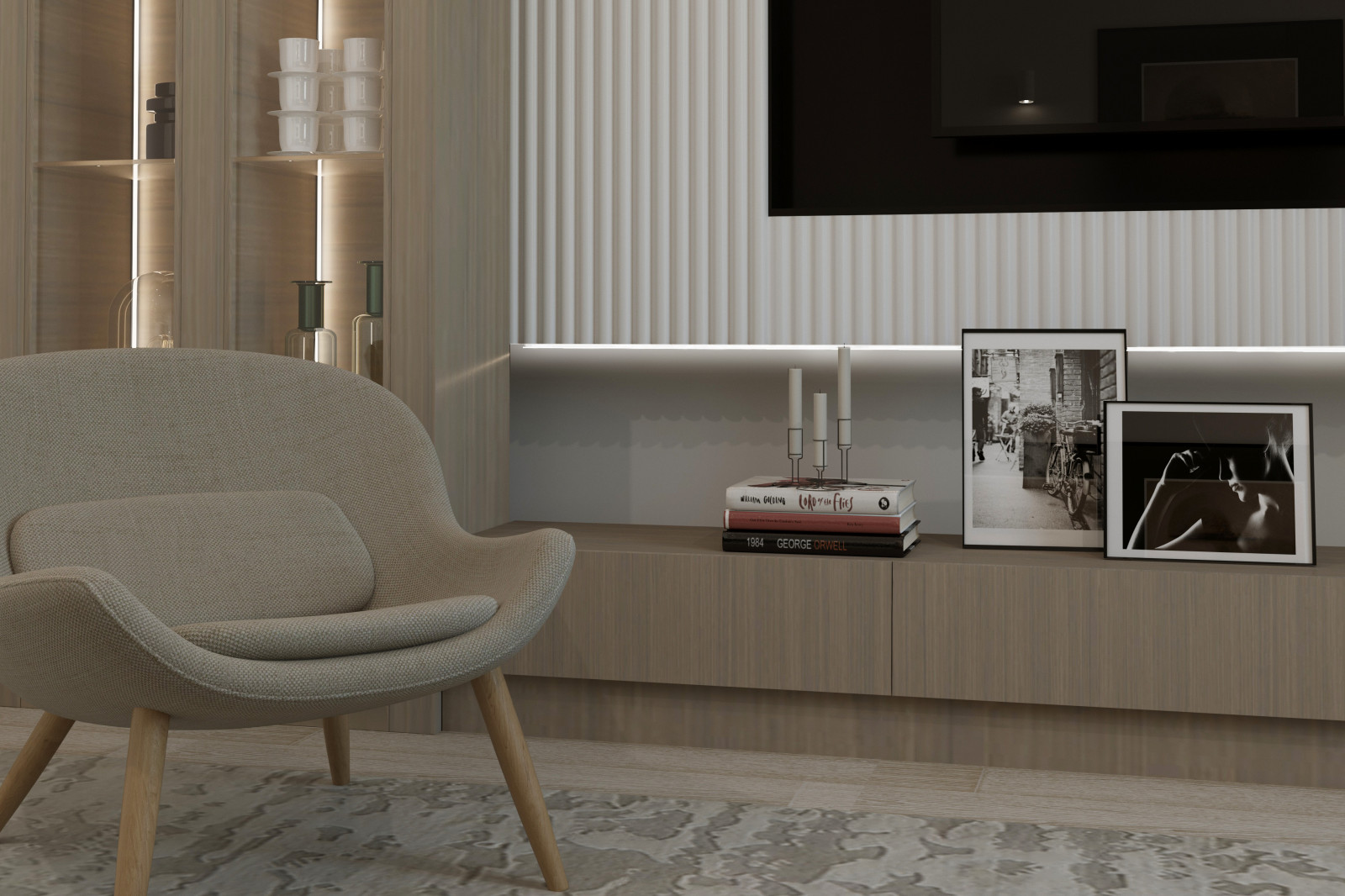 Siebenzimmerwohnung in Berlin, im skandinavischen Stil.