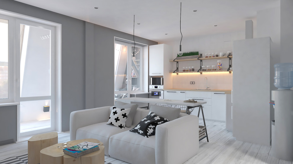 Квартира для молодой семьи в скандинавском стиле
