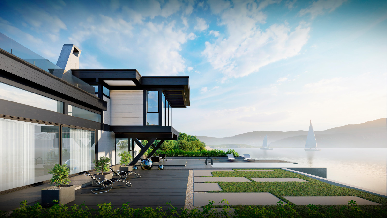 Дом Альпенхаус: фахверк в современном стиле