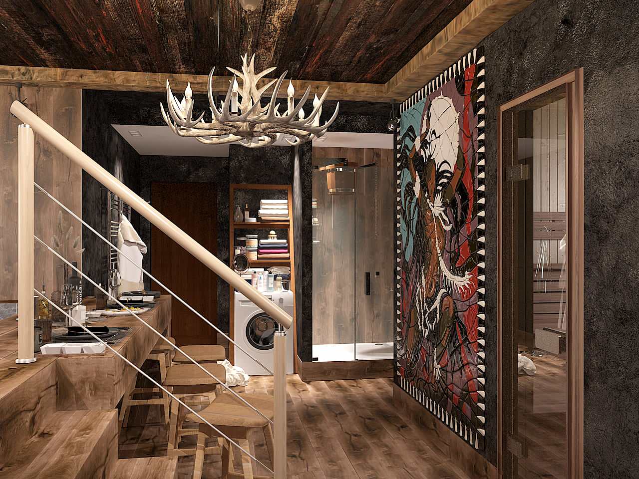 Коттедж. Шале на Волге