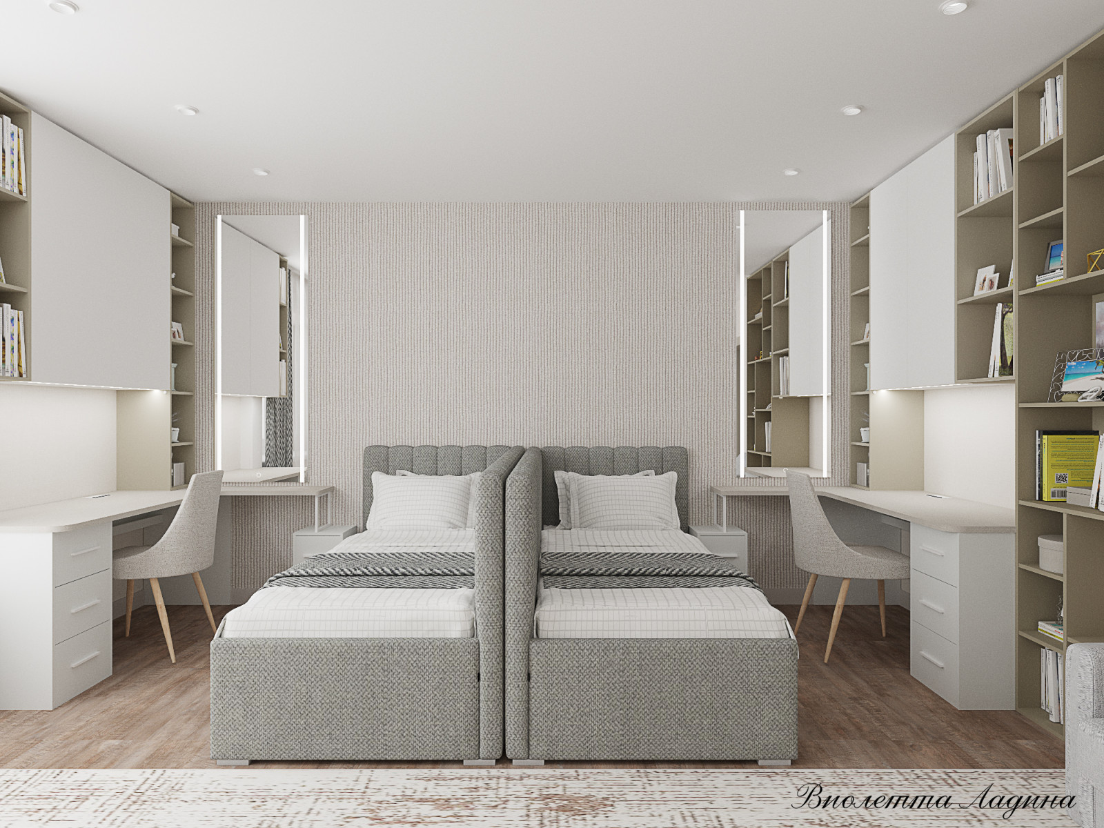 Детская комната для двух девочек.