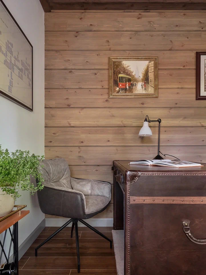 Дом из клееного бруса в стиле шале