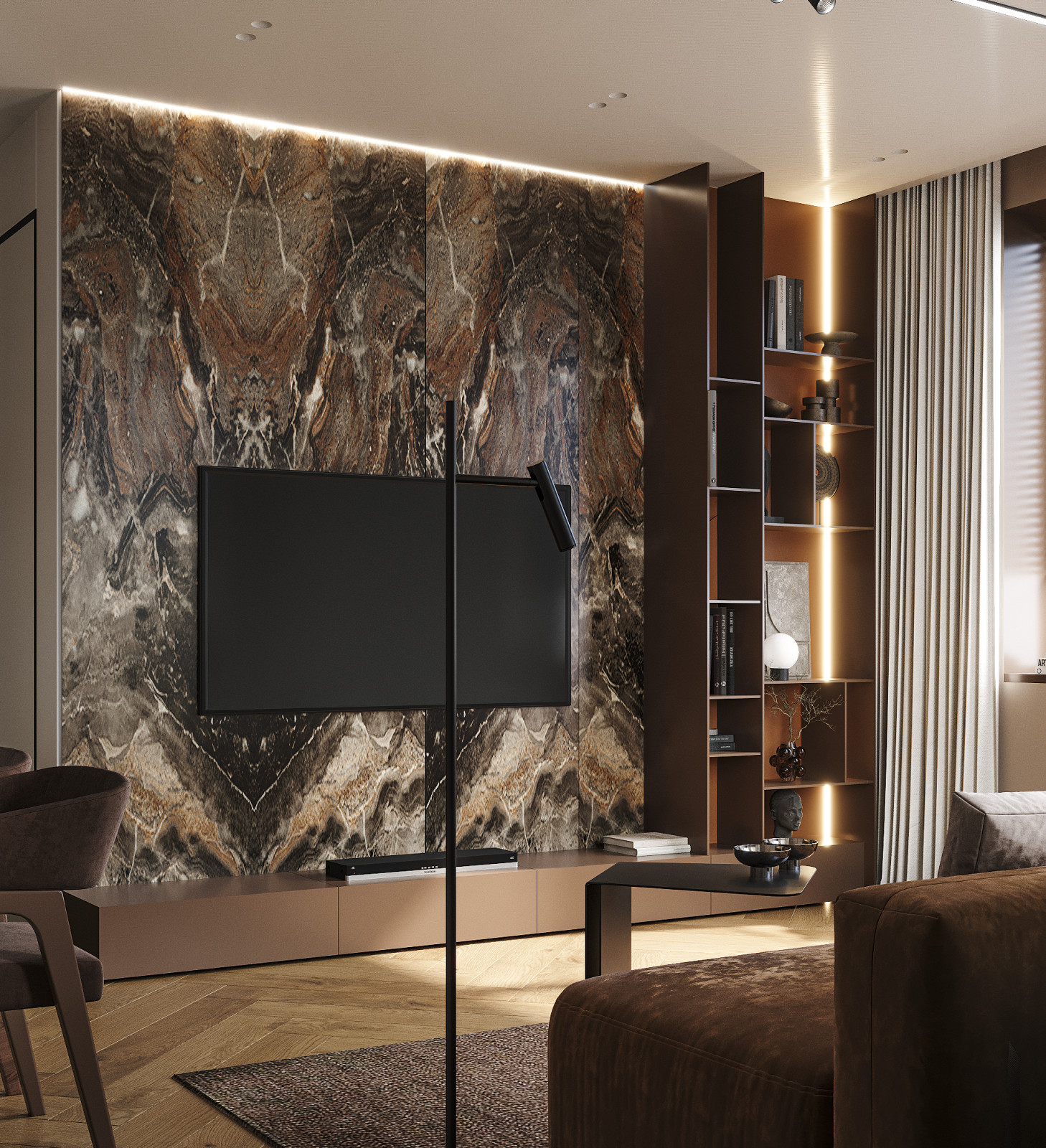 Проект 3х-комнатной квартиры в г.  Москва