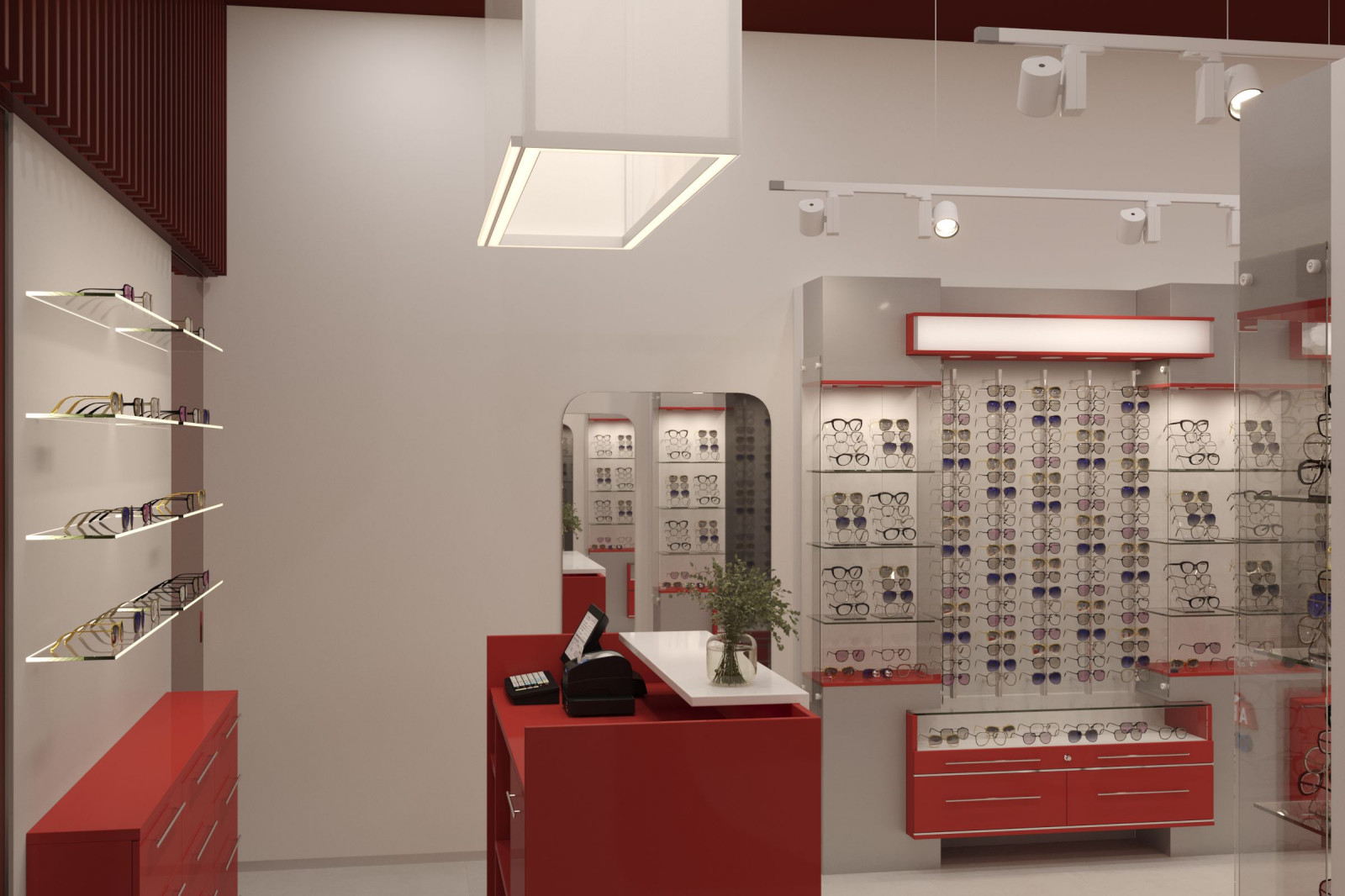 Интерьер салона оптика