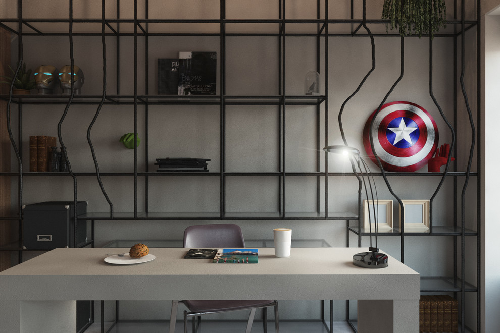 Визуализация мужского интерьера.