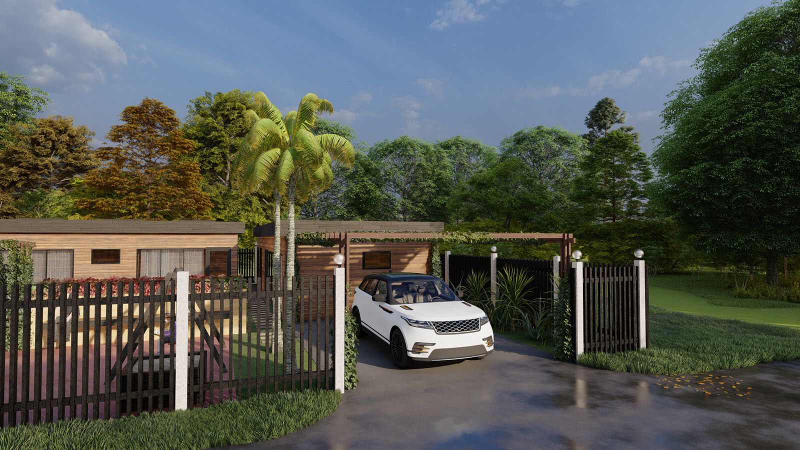 Благоустройство загородного дома (S 3,5 соток)