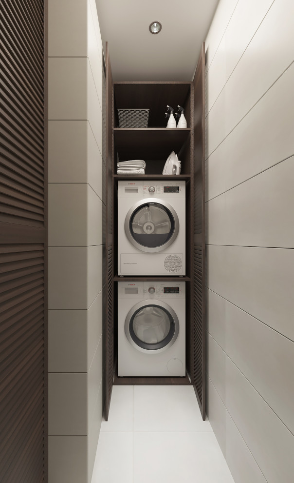 Обложка проекта: Визуализация постирочной комнаты (ЖК на Октябрьской набережной, Санкт-Петербург)