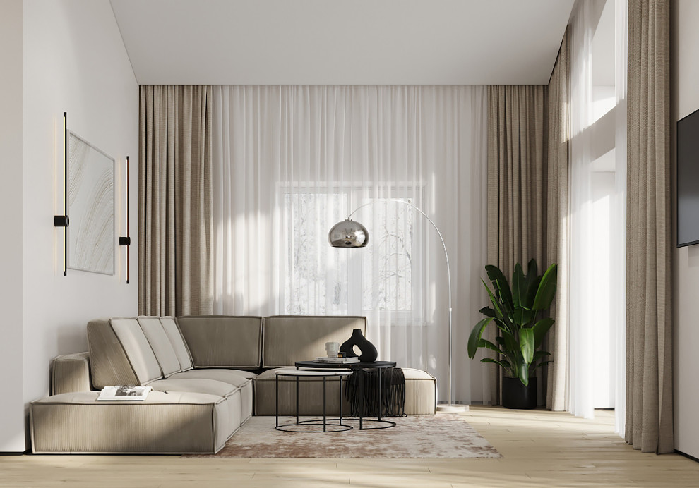 Дом для семьи в стиле минимализм 125 м². Посёлок Костюнино