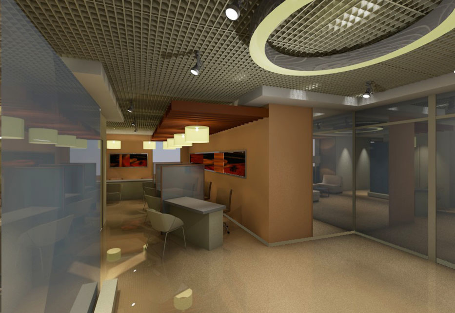 Концепция интерьера Банка