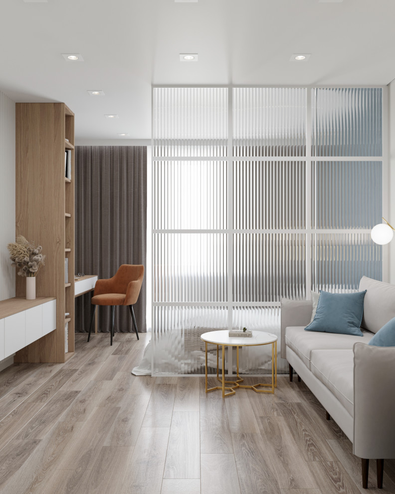 Проект спальни-гостиной в современном стиле