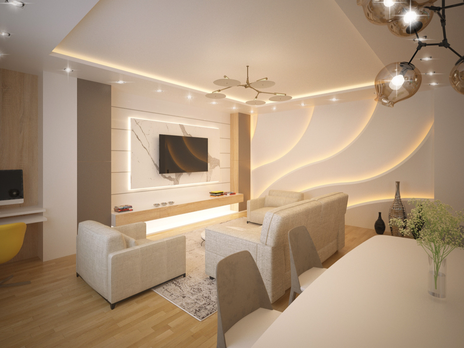 Обложка проекта: КПД 4х комнатная квартира