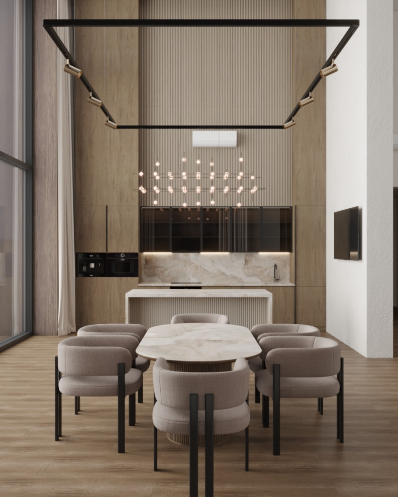 Дом ДНТ "Удача". Кухня-столовая