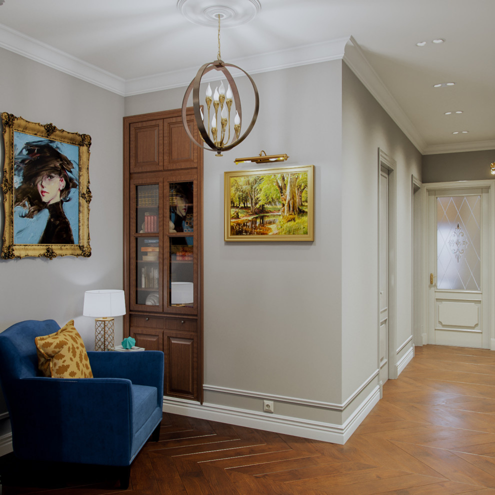 Обложка проекта: Дизайн квартиры в Москве в классическом стиле