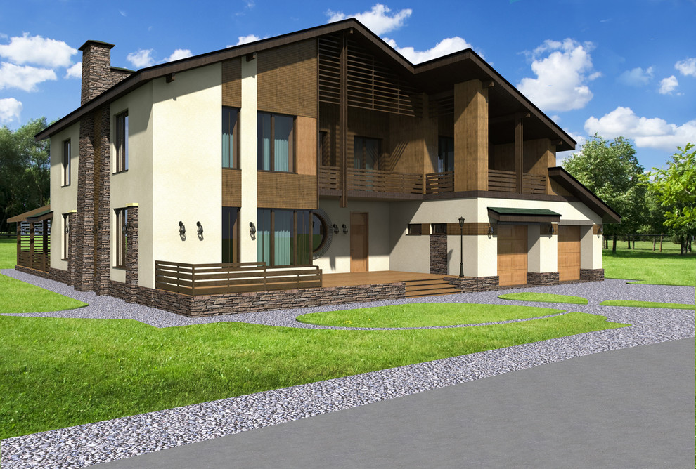 Обложка проекта: Дом в Бутурлино 580м2