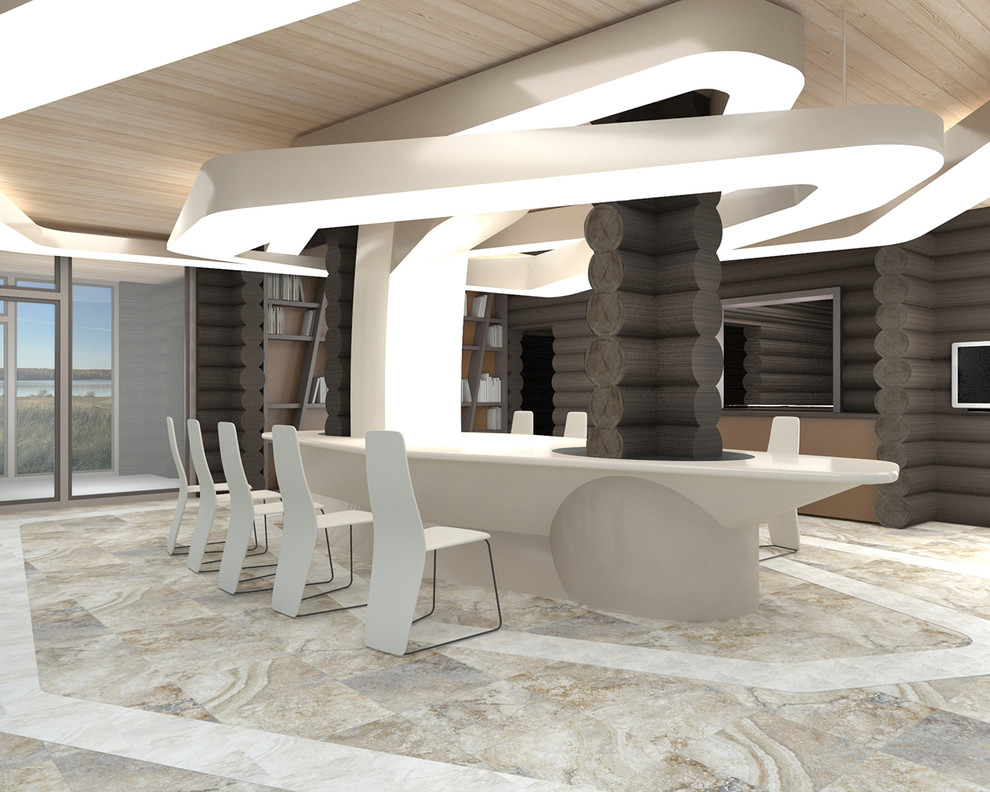 Обложка проекта: Пространственный интерьерный элемент - гостевой стол и светильник