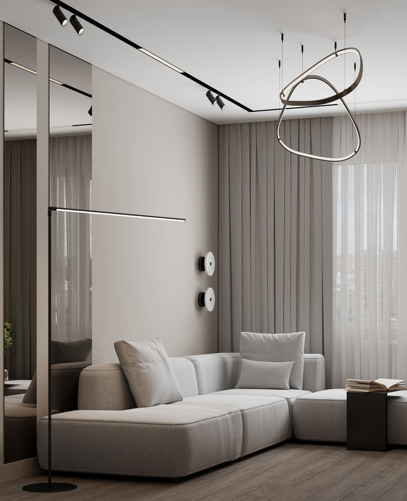 Дизайн-проект квартиры для семейной пары в современном стиле