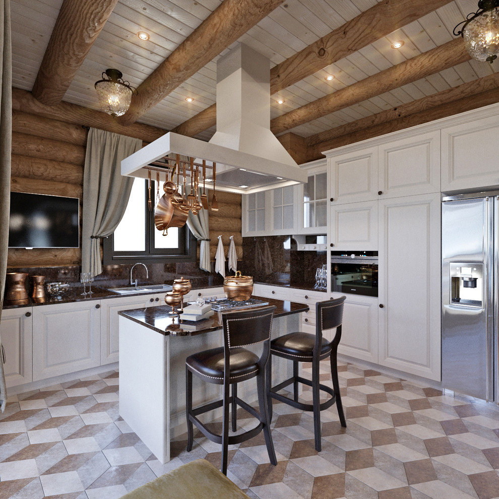 Интерьер загородного деревянного дома