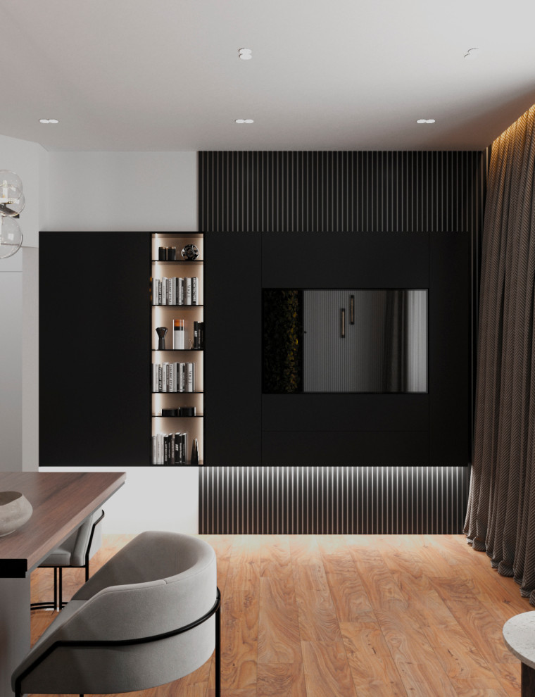 Дизайн-проект кухни-гостиной