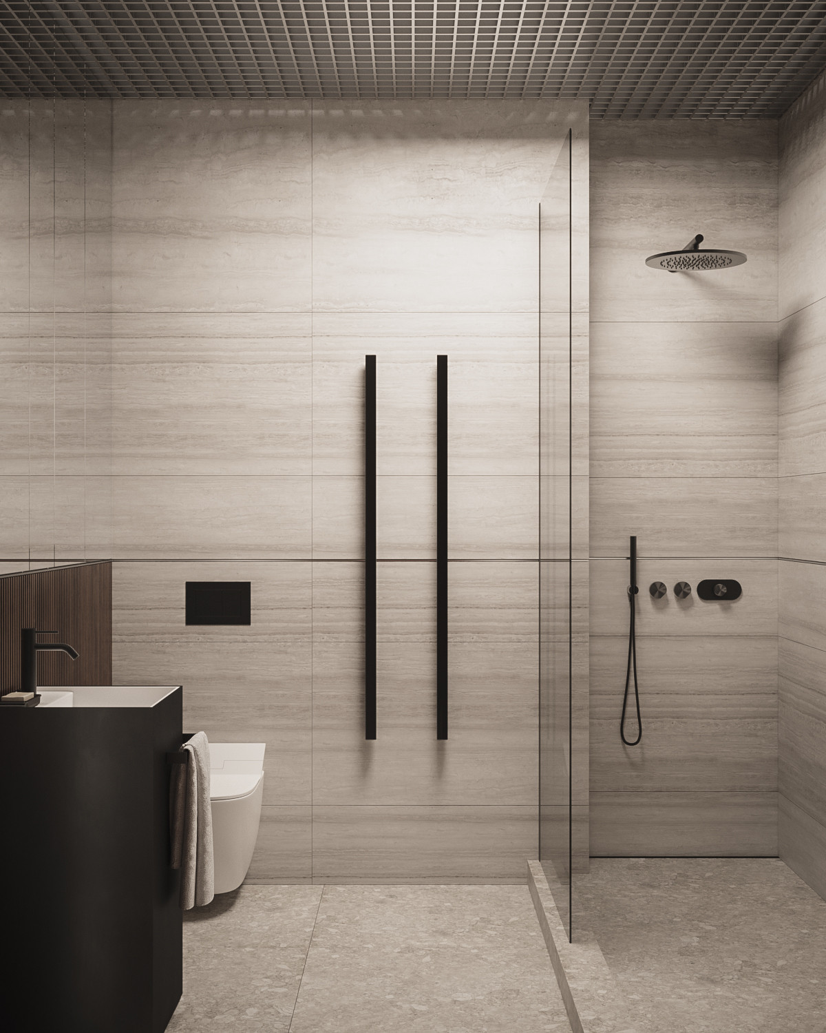 The Whale – Minimalist modern bathroom