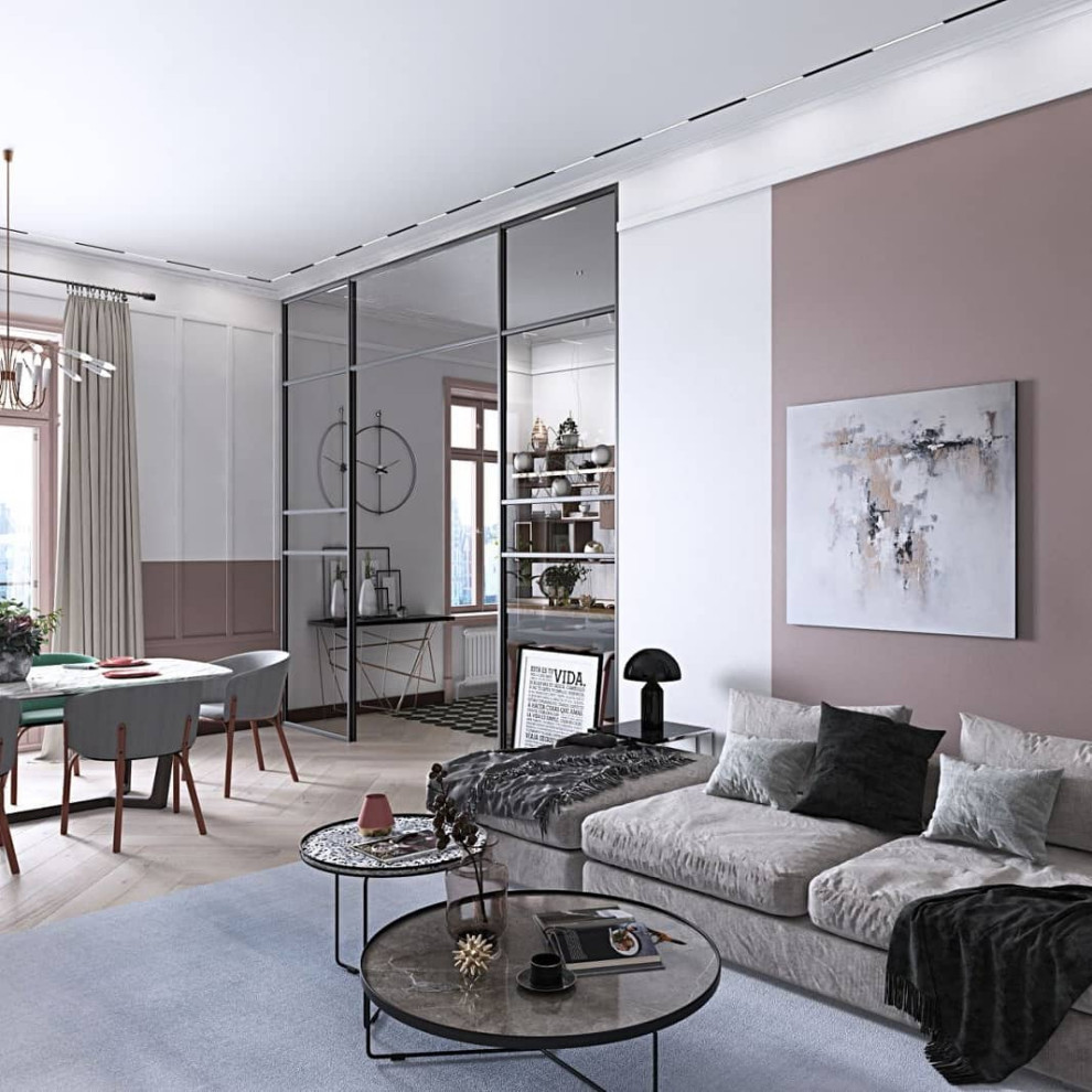 Кухня-гостиная в скандинавском стиле